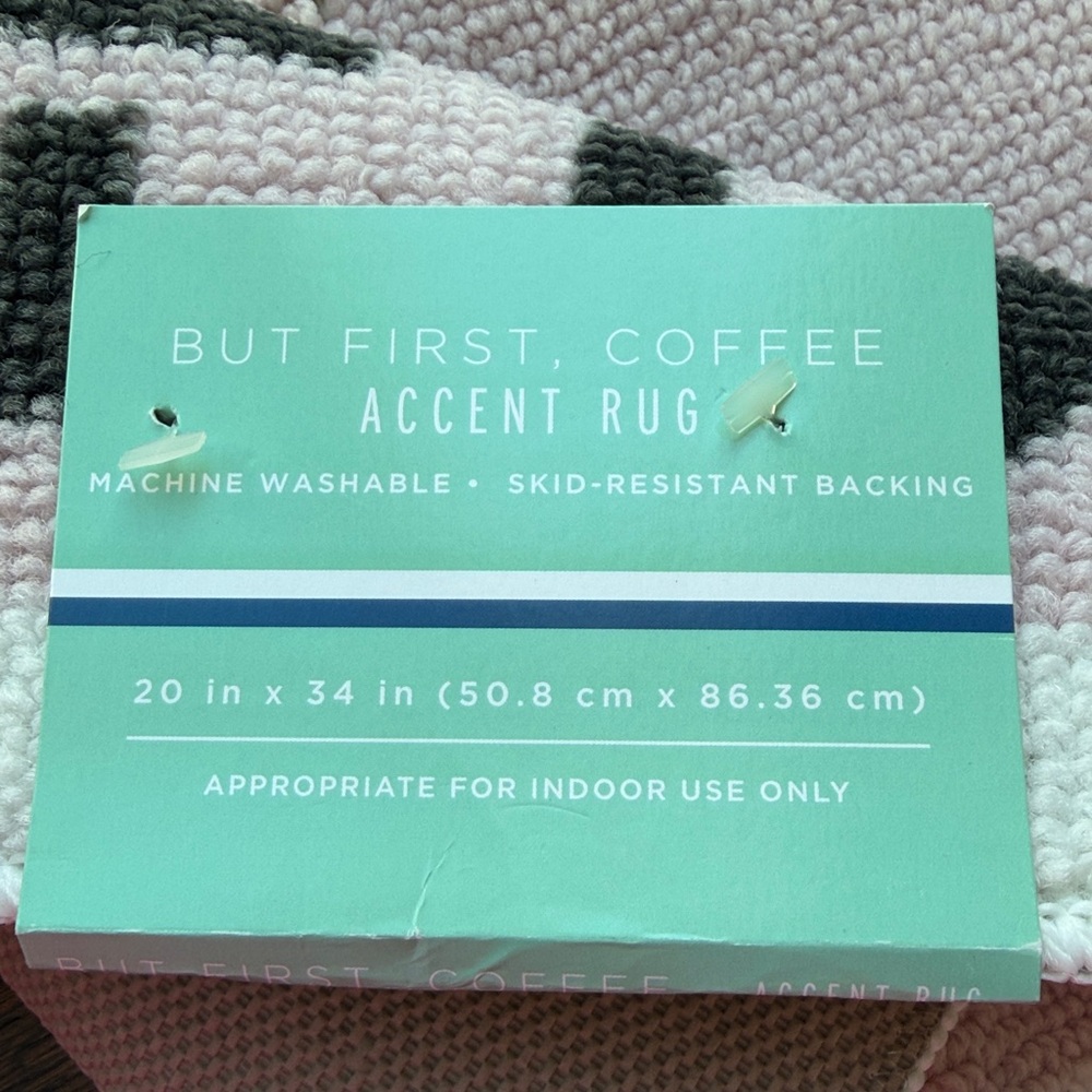 But first coffee accent rug - Picture 5 of 7